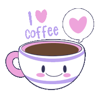 Cute Coffee Cup Sticker - Cute Coffee Cup Stickers