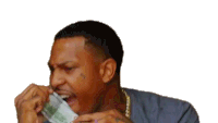 Checking The Money Trouble Sticker - Checking The Money Trouble You Aint Street Stickers