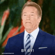 Arnold Schwarzenegger Bye GIF - Arnold Schwarzenegger Bye The New Celebrity Apprentice GIFs