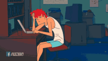 Tired School Homework GIF - Tired School Homework Surfing The Net GIFs