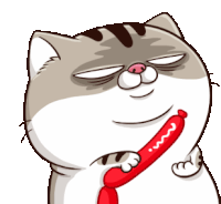 Ami Fat Cat Sticker - Ami Fat Cat Youre Dead Stickers