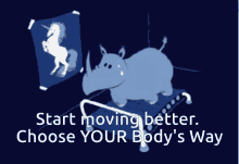 Start Moving Better Choose Your Bodys Way GIF - Start Moving Better Choose Your Bodys Way Hippo GIFs