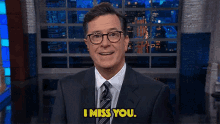 Miss Ya GIF - Stephen Colbert I Miss You Sentimental GIFs
