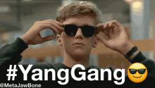 Yang Gang Deal With It GIF - Yang Gang Deal With It Sunglasses GIFs