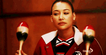 Glee Santana Lopez GIF - Glee Santana Lopez Maracas GIFs