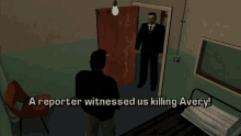 gta grand theft auto gta lcs gta one liners a reporter witnessed us killing avery