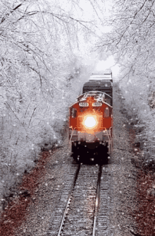 train snow