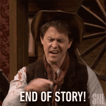 End Of Story Saturday Night Live GIF - End Of Story Saturday Night Live The End GIFs