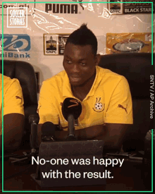 No One Was Happy With The Result Christian Atsu GIF - No One Was Happy With The Result Christian Atsu Upset GIFs