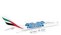 Emirates Airplane Sticker - Emirates Airplane Expo2020 Stickers