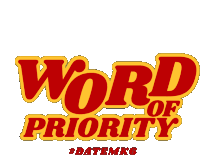 Datemk6 Word Of Priority Sticker - Datemk6 Word Of Priority Text Stickers
