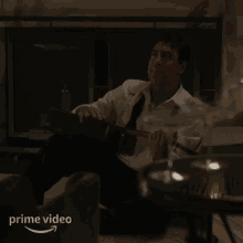 playing the guitar javier bardem being the ricardos enjoying the music vibrating playing the guitar javier bardem being the ricardos enjoying the music vibrating