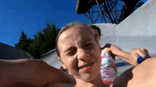 Sliding The Water Slide Scott And Camber GIF - Sliding The Water Slide Scott And Camber Sliding Down GIFs
