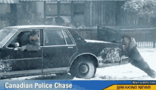 Oh Canada GIF - Canadian Police Chase Snow Car GIFs