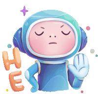 Astronaut Says "No" In Russian. Sticker - Alex And Cosmo Cute Adorable Stickers