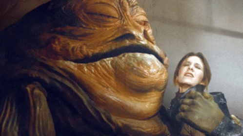 Jabba The Hutt Licks Leia GIFs Tenor.