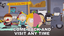 Come Back And Visit Any Time Mysterion GIF - Come Back And Visit Any Time Mysterion Kenny Mccormick GIFs