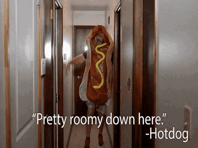 Hot Dog Hallway Gif