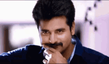 Indian Guy Mustache GIF - Indian Guy Mustache Looking At Girl GIFs