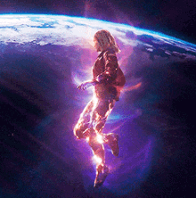 Captain Marvel Floating GIF - Captain Marvel Floating Brie Larson GIFs