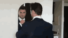 Amadeoleandro Getting Ready GIF - Amadeoleandro Getting Ready Fixing Suit GIFs