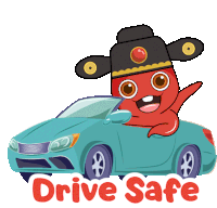 Drive Safe Cimb Sticker - Drive Safe Cimb Octo Stickers
