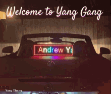 Welcome To Yang Gang Yang Family GIF - Welcome To Yang Gang Yang Gang Yang GIFs