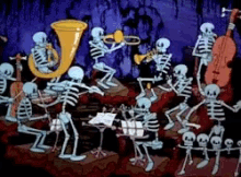 Skeleton Dancing GIF - Skeleton Dancing Band GIFs