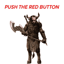 Push The Red Button I Dare You GIF - Push The Red Button I Dare You Bull GIFs