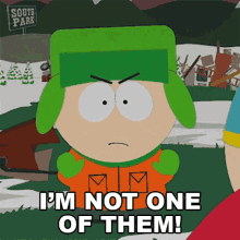 Im Not One Of Them Kyle Broflovski GIF - Im Not One Of Them Kyle Broflovski South Park GIFs