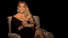 Mariah Carey Sitting GIF - Mariah Carey Sitting Present GIFs