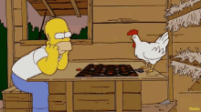 chicken checkers homer simpson the simpsons