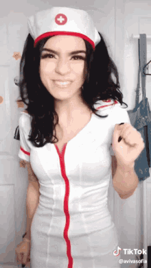 Tiktok Avivasofia GIF - Tiktok Avivasofia Nurse Dress GIFs
