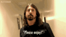 Dave Grohl Please Enjoy GIF - Dave Grohl Please Enjoy Smile GIFs