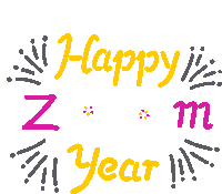 Happy Zoom Year Zoom Sticker - Happy Zoom Year Zoom Year Zoom Stickers