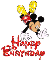 Mickey Mouse Birthday Sticker - Mickey Mouse Birthday Happy Birthday Stickers