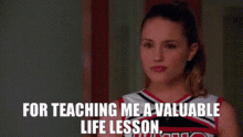 Glee Quinn Fabray GIF - Glee Quinn Fabray For Teaching Me A Valuable Life Lesson GIFs