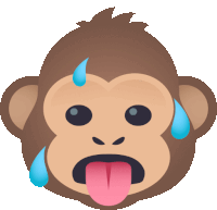 Sweating Monkey Joypixels Sticker - Sweating Monkey Monkey Joypixels Stickers