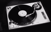 no vinyl records stop hands stop turntable