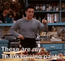 Joey Thanksgiving Pants GIF - Joey Thanksgiving Pants Friends GIFs