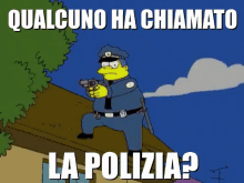 Poliziotto Polizia Qualcuno Ha Chiamato La Polizia Chiamate La Polizia Pronto Polizia Caduto Cadere GIF - The Simpsons Policeman Call The Police GIFs