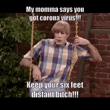 coronavirus stuart larkin mad tv keep your six feet distant get away from me