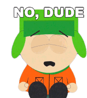 No Dude Kyle Broflovski Sticker - No Dude Kyle Broflovski South Park Stickers