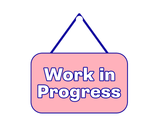 Work Work In Progress Sticker - Work Work In Progress Wip Stickers