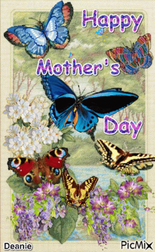 Happy Mothers Day Butterfly GIF - Happy Mothers Day Butterfly...