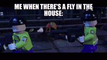 me when there is a fly in the house fly lego batman goons