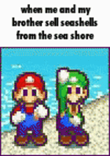 Sea Shells Luigi GIF - Sea Shells Luigi Mario GIFs