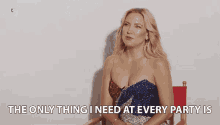 The Only Thing I Need At Every Party Is Tequila GIF - Kate Hudson Laugh Party GIFs