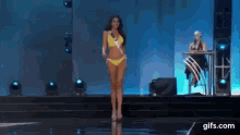 Kristal Silva Miss Universe2016 GIF - Kristal Silva Miss Universe2016 Swimsuit GIFs