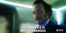 your advice is most generous chris conner poe altered carbon thanks for the suggestion